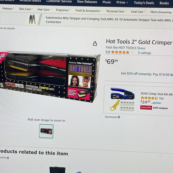 Hot tools Crimper with 10 heat settings - Picture 3 of 3